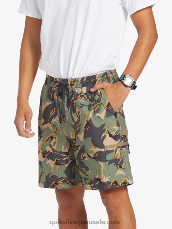 Quiksilver N8LNT252 hombres camuflaje - playa shorts de playa taxer cargo 18 anfibios