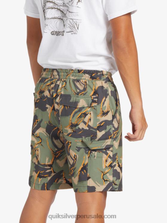 Quiksilver N8LNT252 hombres camuflaje - playa shorts de playa taxer cargo 18 anfibios