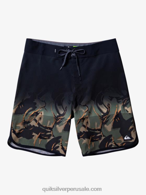 Quiksilver N8LNT25 hombres trébol de cuatro hojas shorts de playa highlite festoneado 19