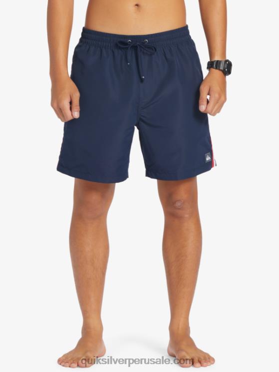 Quiksilver N8LNT280 hombres chaqueta azul marino playa por favor 17 voleas