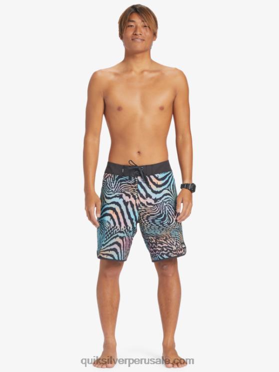 Quiksilver N8LNT28 hombres pista shorts de playa highlite festoneado 19