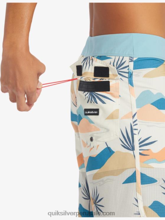 Quiksilver N8LNT29 hombres abedul shorts de playa highlite festoneado 19
