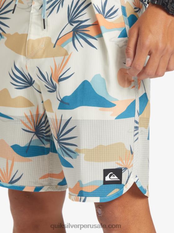 Quiksilver N8LNT29 hombres abedul shorts de playa highlite festoneado 19