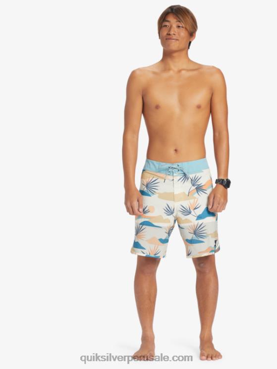 Quiksilver N8LNT29 hombres abedul shorts de playa highlite festoneado 19