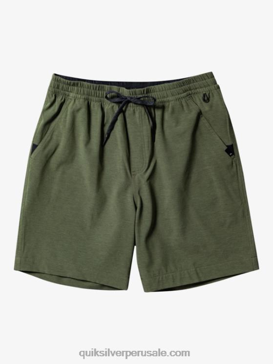 Quiksilver N8LNT303 hombres trébol de cuatro hojas taxer heather 18 bañadores anfibios