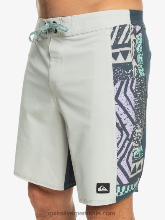 Quiksilver N8LNT311 hombres gris violeta shorts de playa surfsilk arch 18