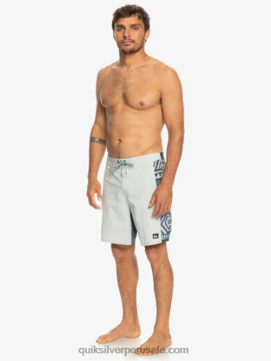 Quiksilver N8LNT311 hombres gris violeta shorts de playa surfsilk arch 18