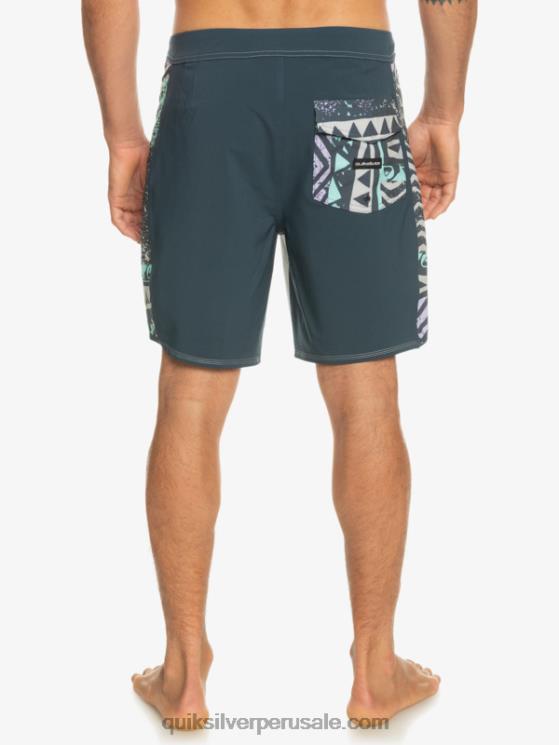 Quiksilver N8LNT311 hombres gris violeta shorts de playa surfsilk arch 18
