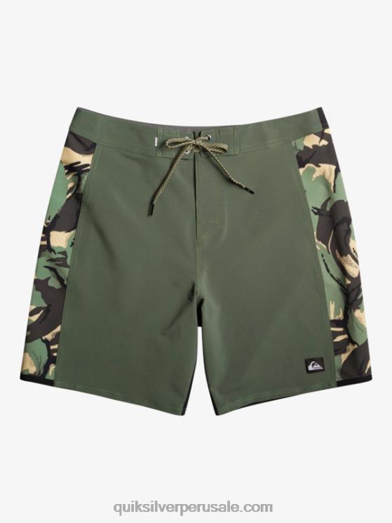 Quiksilver N8LNT312 hombres camuflaje shorts de playa surfsilk arch 18