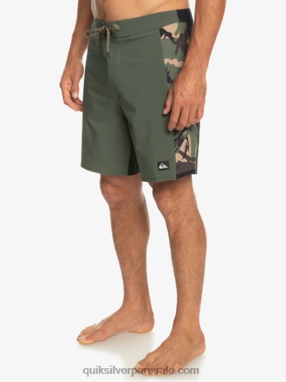 Quiksilver N8LNT312 hombres camuflaje shorts de playa surfsilk arch 18