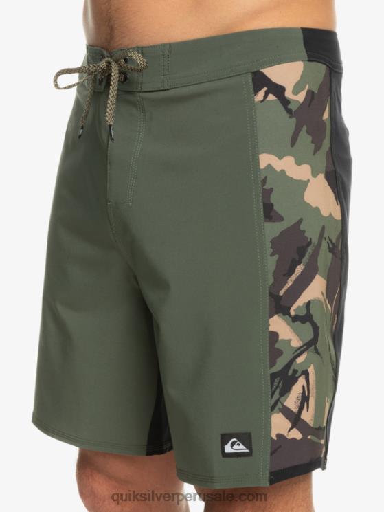 Quiksilver N8LNT312 hombres camuflaje shorts de playa surfsilk arch 18
