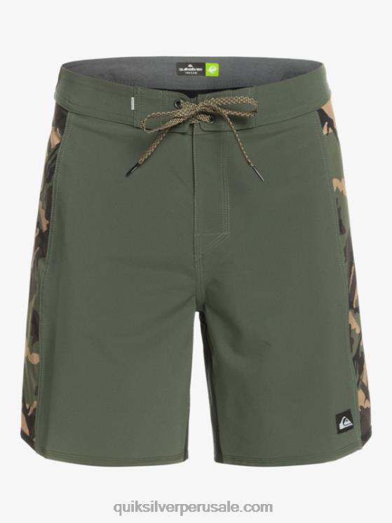 Quiksilver N8LNT312 hombres camuflaje shorts de playa surfsilk arch 18