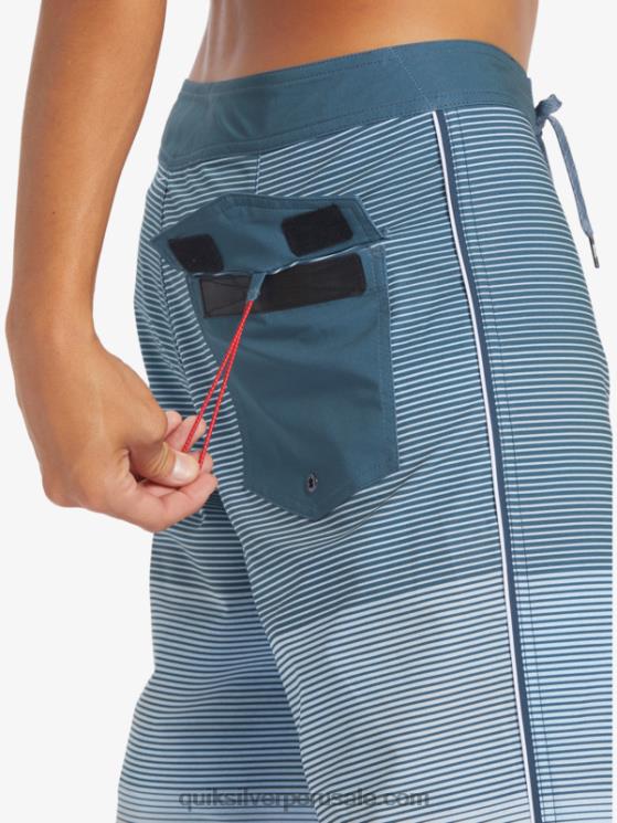 Quiksilver N8LNT332 hombres azul marino medianoche surfsilk masivo 20 shorts de baño