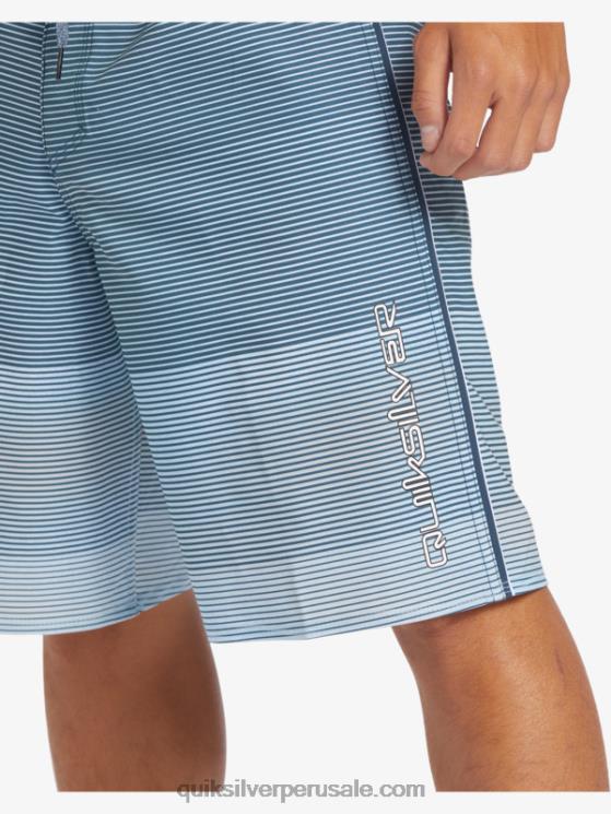 Quiksilver N8LNT332 hombres azul marino medianoche surfsilk masivo 20 shorts de baño