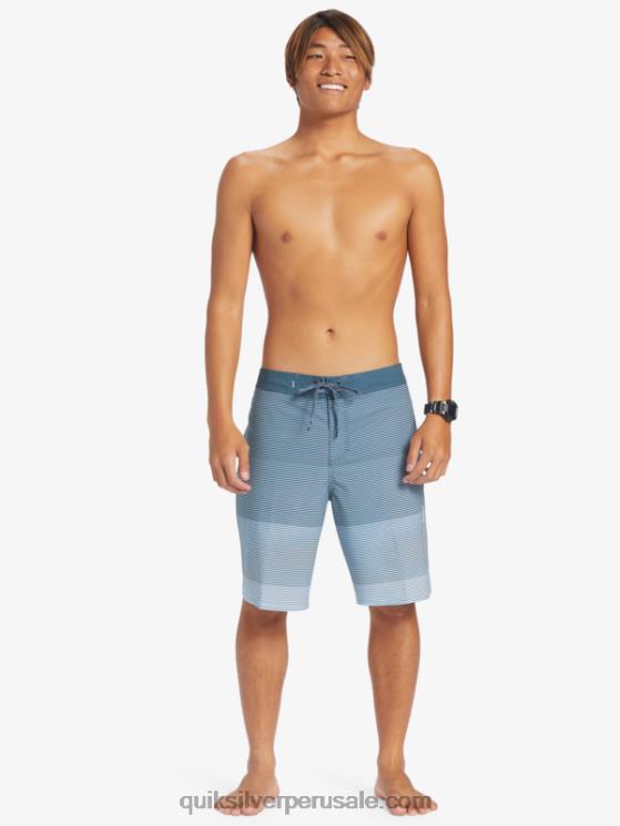 Quiksilver N8LNT332 hombres azul marino medianoche surfsilk masivo 20 shorts de baño