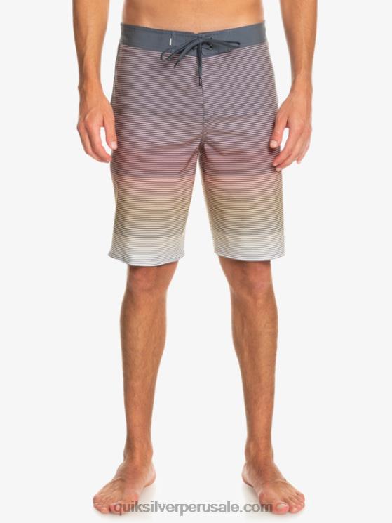 Quiksilver N8LNT334 hombres trigo surfsilk masivo 20 shorts de baño
