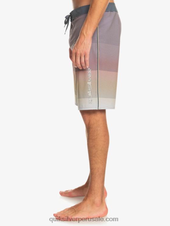 Quiksilver N8LNT334 hombres trigo surfsilk masivo 20 shorts de baño