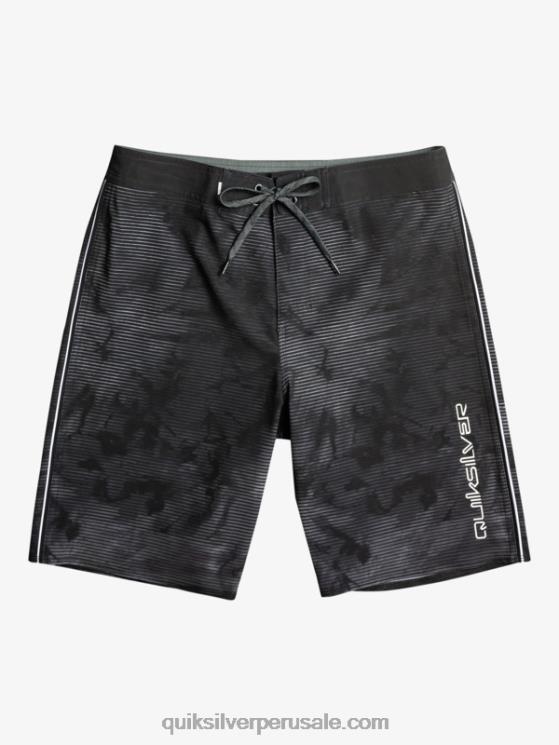 Quiksilver N8LNT335 hombres negro surfsilk masivo 20 shorts de baño