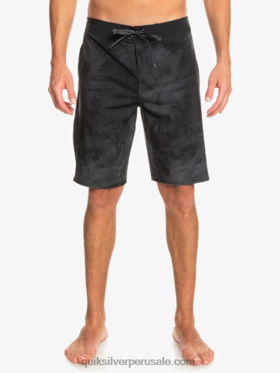 Quiksilver N8LNT335 hombres negro surfsilk masivo 20 shorts de baño