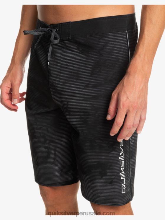Quiksilver N8LNT335 hombres negro surfsilk masivo 20 shorts de baño