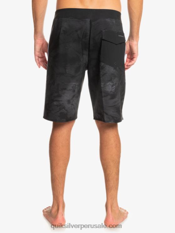 Quiksilver N8LNT335 hombres negro surfsilk masivo 20 shorts de baño