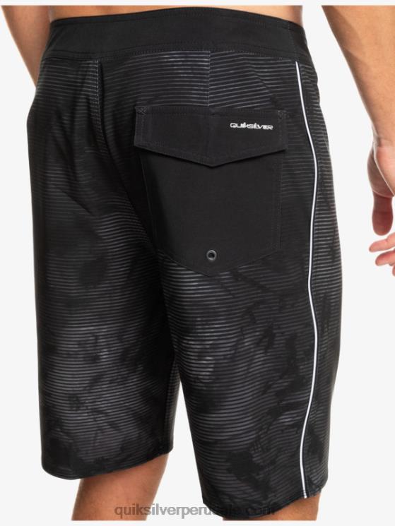 Quiksilver N8LNT335 hombres negro surfsilk masivo 20 shorts de baño