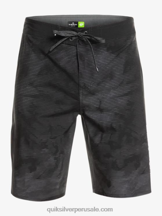 Quiksilver N8LNT335 hombres negro surfsilk masivo 20 shorts de baño