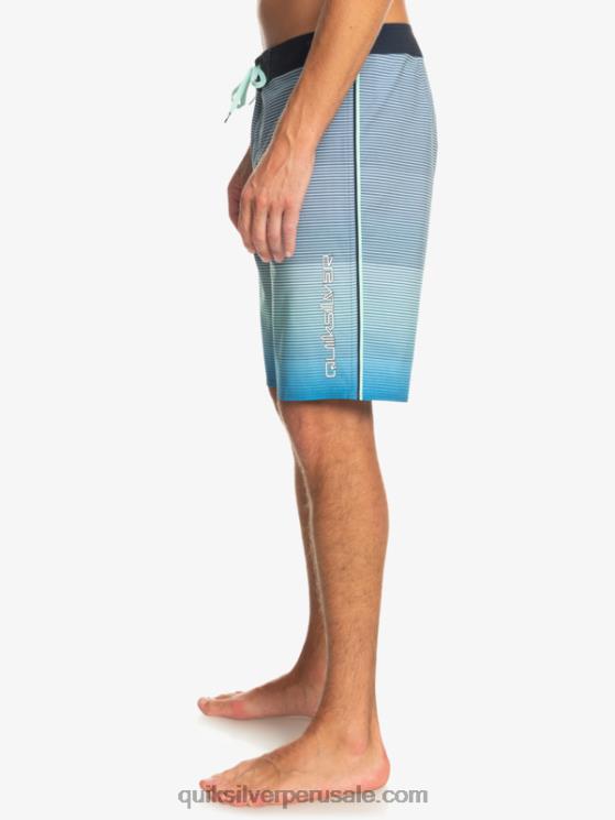 Quiksilver N8LNT336 hombres snorkel azul surfsilk masivo 20 shorts de baño