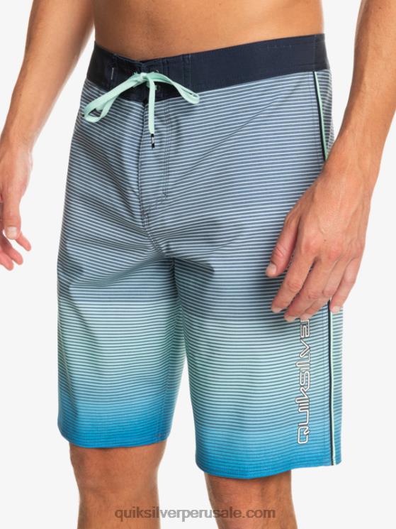 Quiksilver N8LNT336 hombres snorkel azul surfsilk masivo 20 shorts de baño