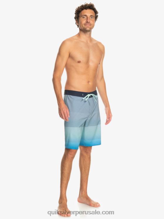 Quiksilver N8LNT336 hombres snorkel azul surfsilk masivo 20 shorts de baño