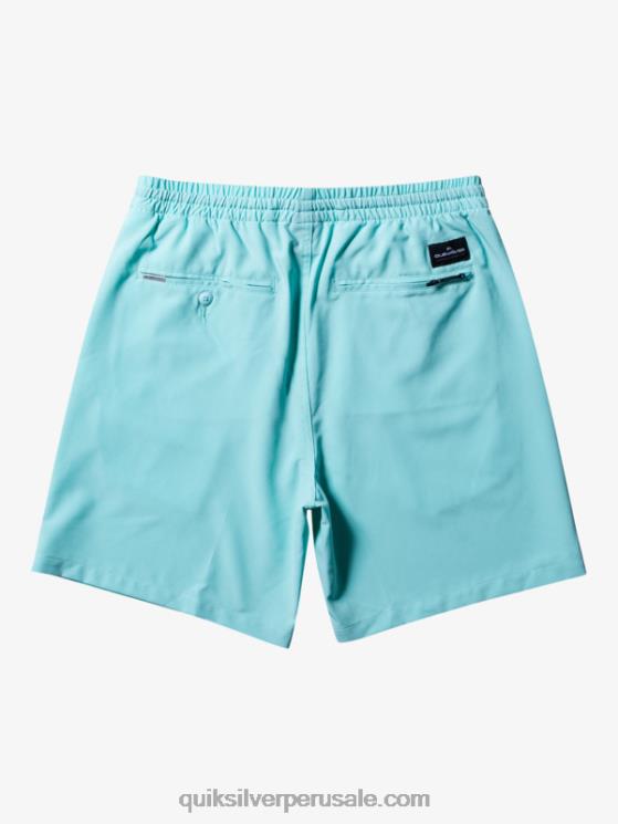 Quiksilver N8LNT346 hombres Angel Azul shorts elásticos ocean 18 anfibios