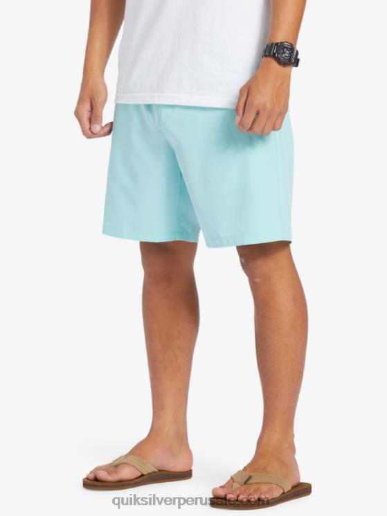 Quiksilver N8LNT346 hombres Angel Azul shorts elásticos ocean 18 anfibios