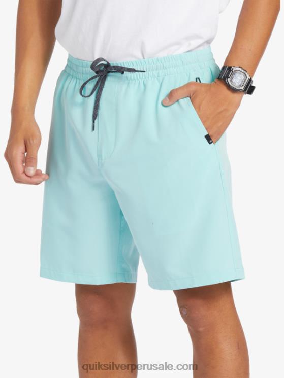 Quiksilver N8LNT346 hombres Angel Azul shorts elásticos ocean 18 anfibios