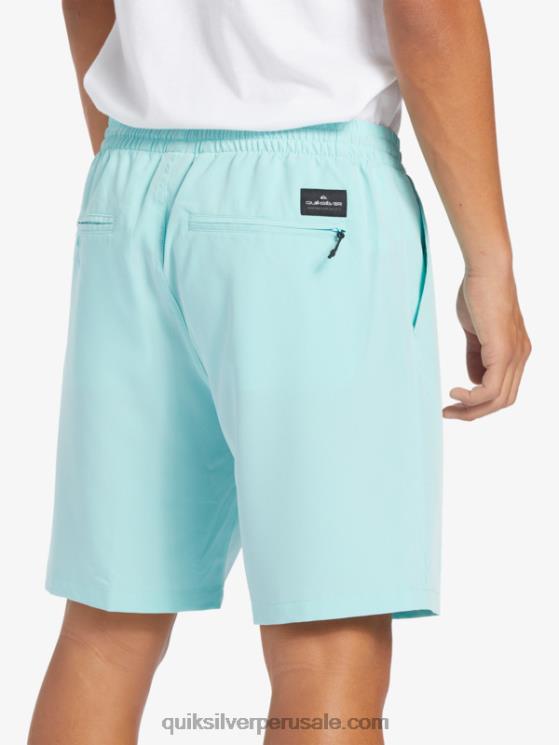 Quiksilver N8LNT346 hombres Angel Azul shorts elásticos ocean 18 anfibios