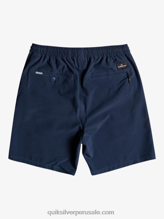 Quiksilver N8LNT349 hombres chaqueta azul marino shorts elásticos ocean 18 anfibios