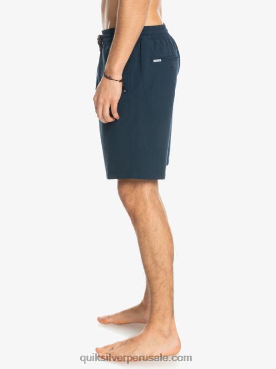 Quiksilver N8LNT349 hombres chaqueta azul marino shorts elásticos ocean 18 anfibios