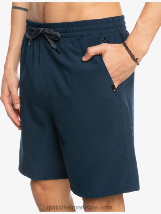 Quiksilver N8LNT349 hombres chaqueta azul marino shorts elásticos ocean 18 anfibios