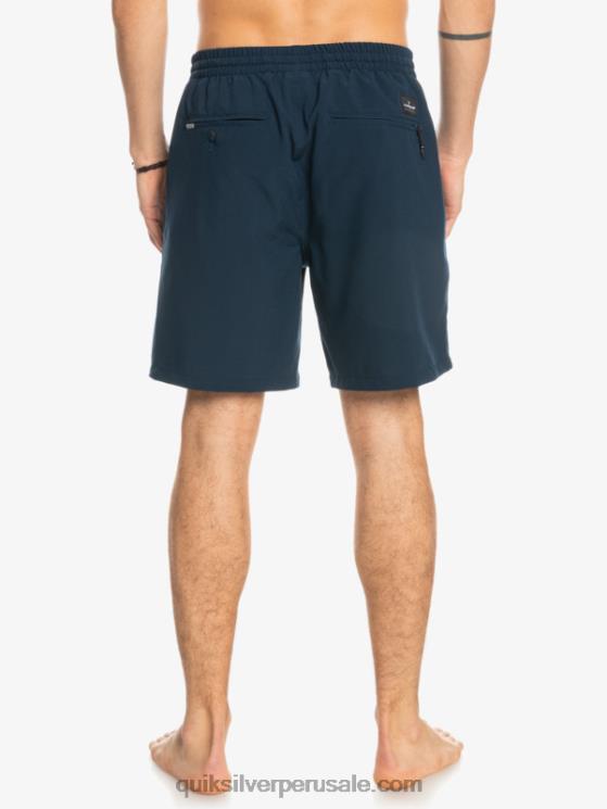 Quiksilver N8LNT349 hombres chaqueta azul marino shorts elásticos ocean 18 anfibios