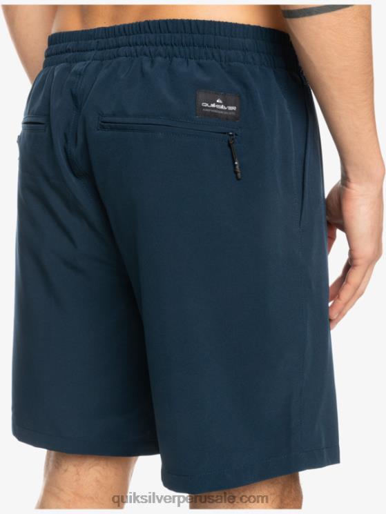 Quiksilver N8LNT349 hombres chaqueta azul marino shorts elásticos ocean 18 anfibios