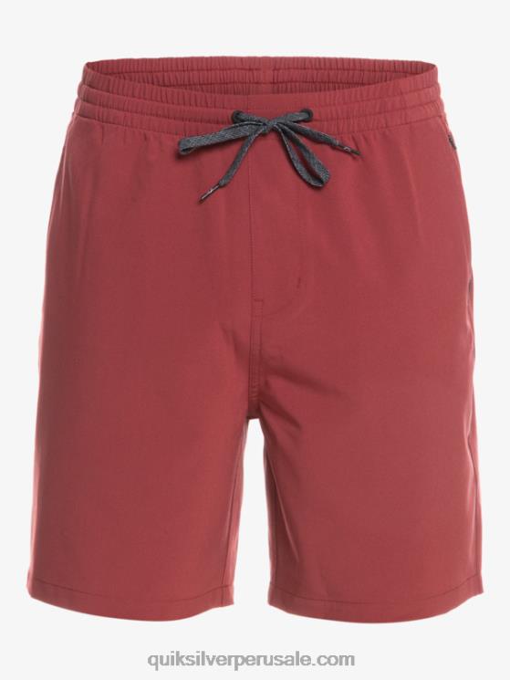 Quiksilver N8LNT350 hombres vino rubí shorts elásticos ocean 18 anfibios