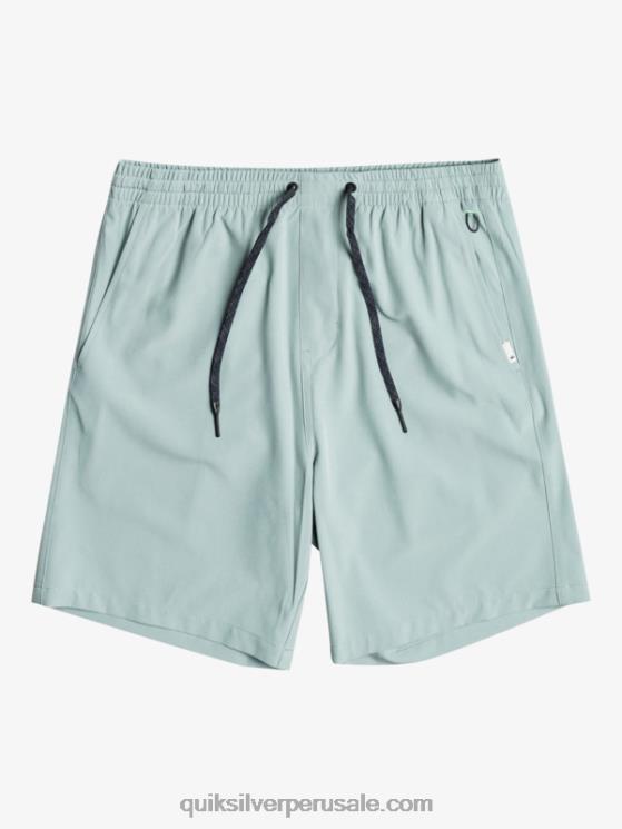Quiksilver N8LNT352 hombres entorno verde shorts elásticos ocean 18 anfibios