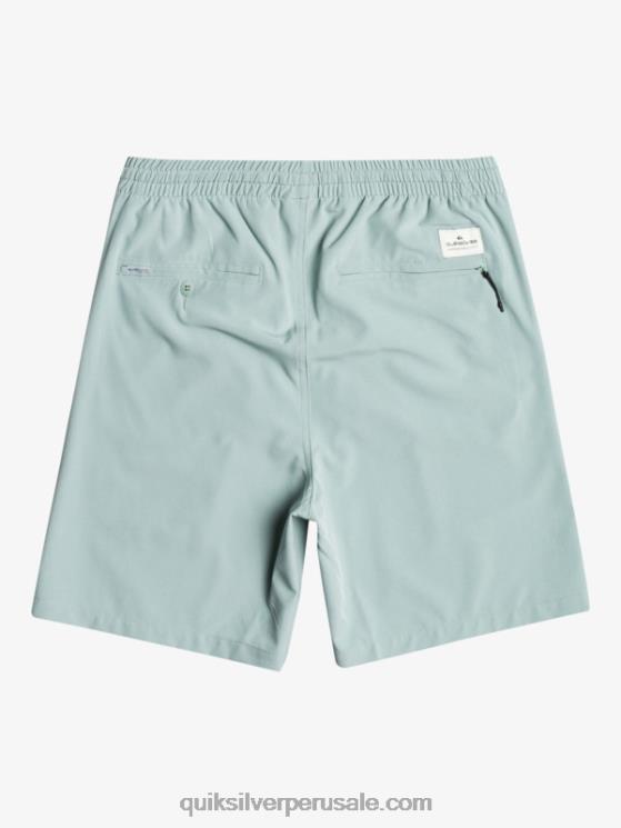 Quiksilver N8LNT352 hombres entorno verde shorts elásticos ocean 18 anfibios