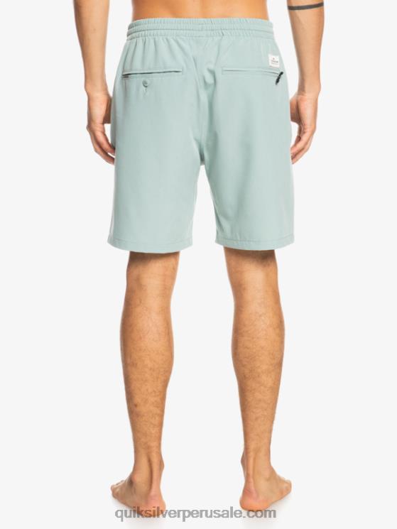 Quiksilver N8LNT352 hombres entorno verde shorts elásticos ocean 18 anfibios