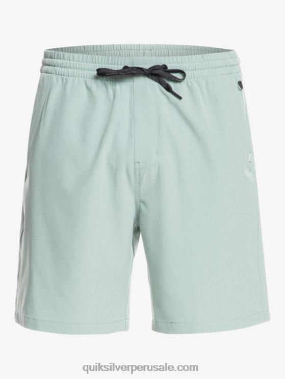 Quiksilver N8LNT352 hombres entorno verde shorts elásticos ocean 18 anfibios