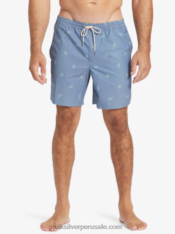 Quiksilver N8LNT395 hombres alférez azul pequeños pedales v pedales pequeños waterman 17 voleas