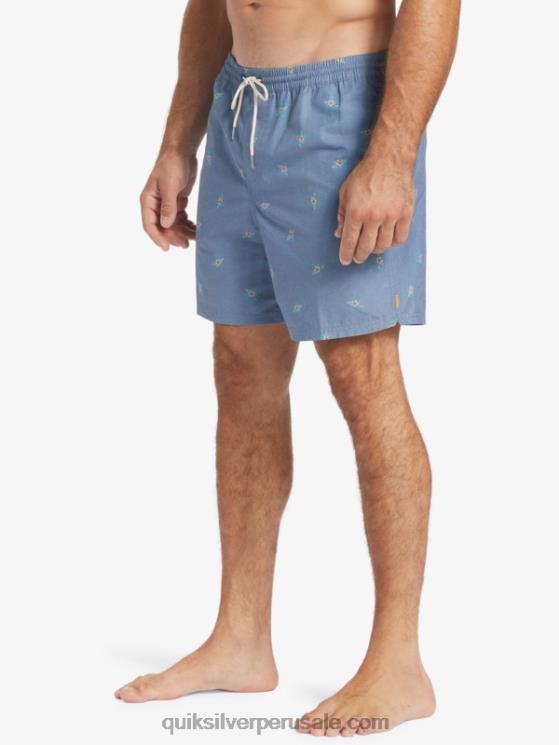 Quiksilver N8LNT395 hombres alférez azul pequeños pedales v pedales pequeños waterman 17 voleas