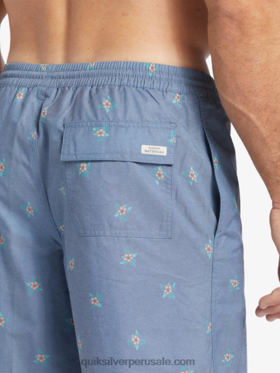 Quiksilver N8LNT395 hombres alférez azul pequeños pedales v pedales pequeños waterman 17 voleas