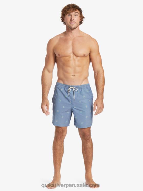 Quiksilver N8LNT395 hombres alférez azul pequeños pedales v pedales pequeños waterman 17 voleas