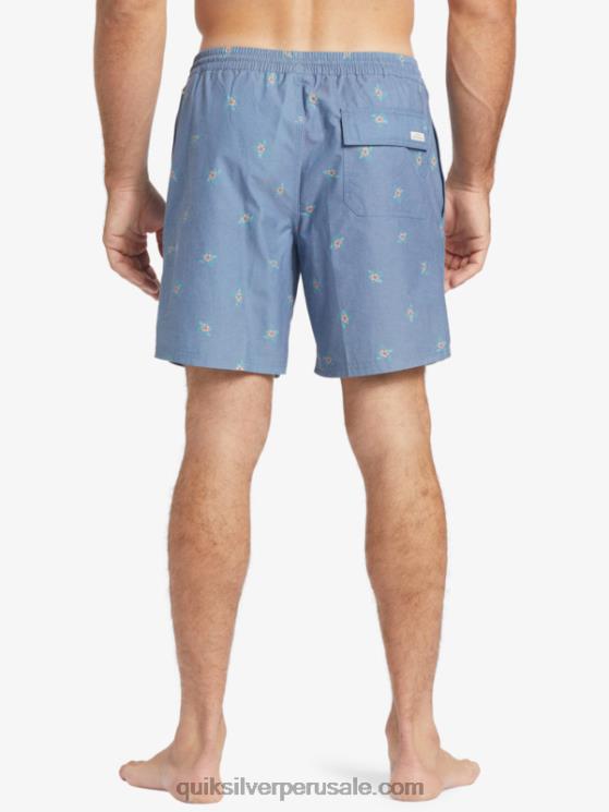 Quiksilver N8LNT395 hombres alférez azul pequeños pedales v pedales pequeños waterman 17 voleas