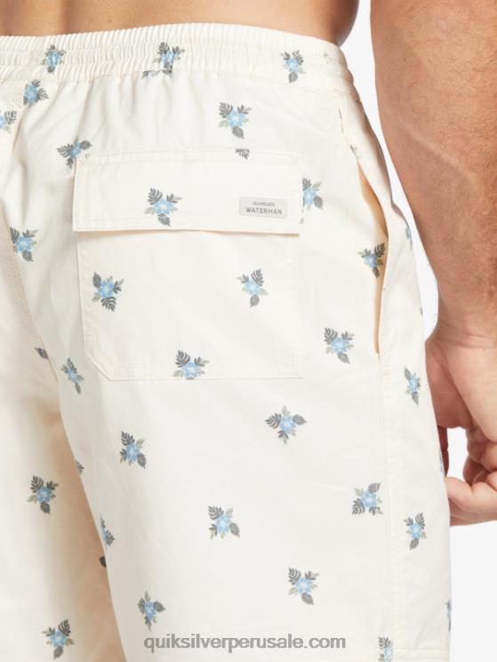 Quiksilver N8LNT397 hombres pedales pequeños blancos antiguos v pedales pequeños waterman 17 voleas